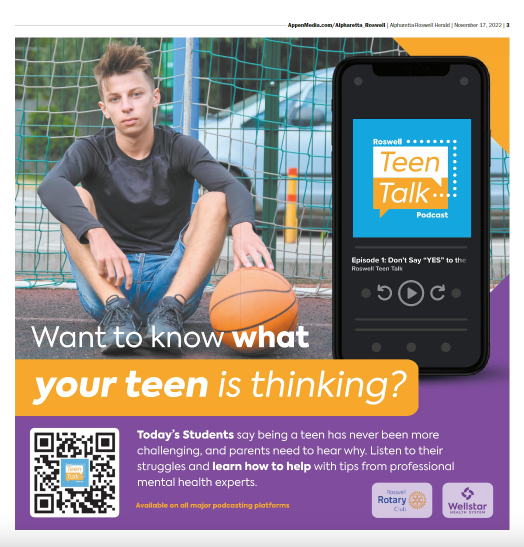 Alpharetta-Roswell Herald - November 17, 2022 - Teen Talks ad.png