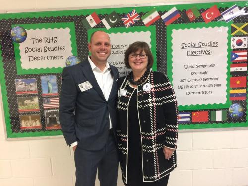 Kevin and Becky at RHS Career Day.jpg