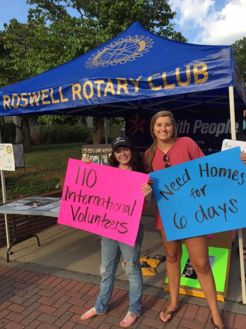 UWP Alive After Five 7-16-15 Hayley Signs.JPG